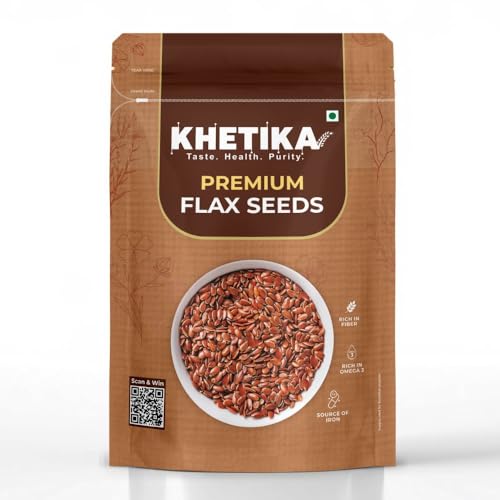 Image of Khetika Naturale Flax Seeds 500G | Natural Alsi | Good for Hair Health