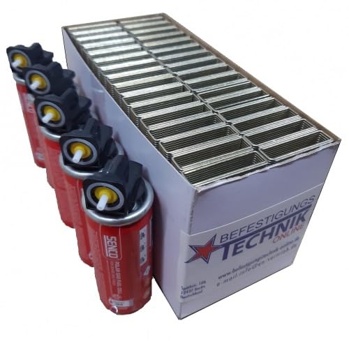 5000 grapas 19 mm galvanizadas + 5 x gas adecuado para aparatos de grapas Senco GT40i-M KL-19.1