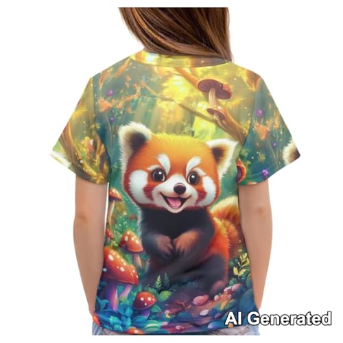 Image of Xhuibop Kids T Shirts for Boys Size 3-16 Girls Short Sleeve Sportswear Active Tops
