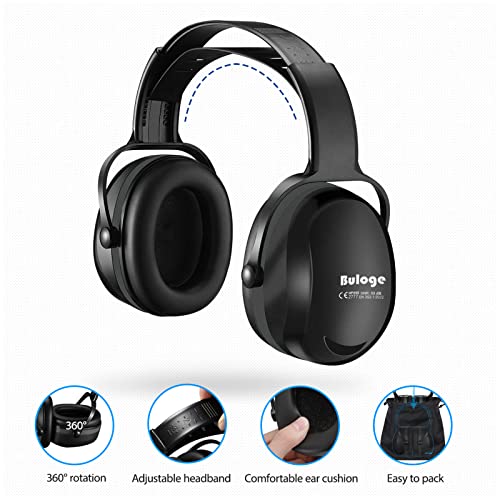 Buloge Ear Protection Headphones,Ear Muffs For Noise Reduction, Earmuffs Hearing Protection With 33Db Noise Reducing Rate #TOP3