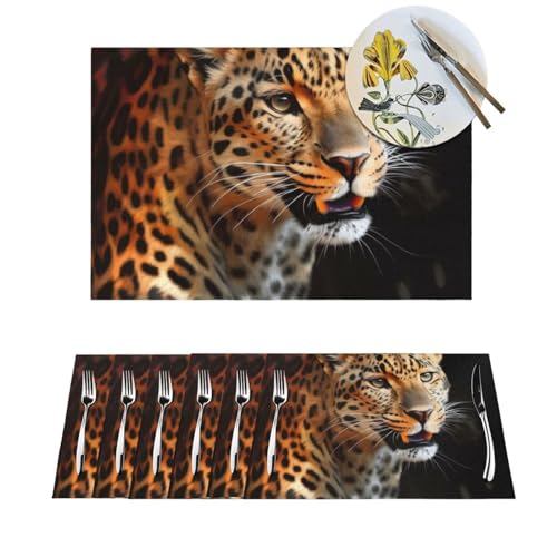 Sets de table tissés haut de gamme antidérapants pour réceptions
