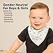 KeaBabies 8-Pack Organic Baby Bandana Bibs for Boys, Girls - Super Absorbent Triangle Baby Bibs for Drooling and Teething Infant, 100% Cotton Extra Soft for Newborn, Infant 0-36 Months (Marine Muse)