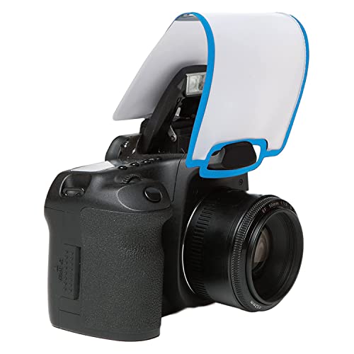 LumiQuest Soft Screen, Flash Diffuser & Light Softener, Universal Classic Design for Digital SLR Cameras, Neon Blue