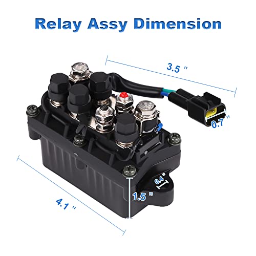 Vanjing Outboard Trim Relay 63P-81950-00-00 Compatible With Yamaha 25Hp 40Hp 50Hp 60Hp 75Hp 90Hp 150Hp 225Hp 250Hp Outboard 4 Stroke Engine Replacement For 63P-81950-00-00 Trm6003 Boat Trim Relay #TOP6