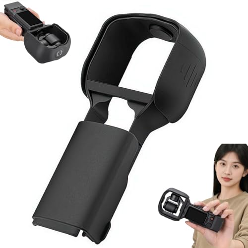 for DJI Osmo Pocket 4�Ή��ی�P�[�X ? 180°�t���b�v�V�[���h�t����̌^�W���o���K�[�h�A�y��ABS�n�[�h�V�F���A�X�i�b�v�I�����A�B�e���f�X�N�g�b�v�[�d�X�^���h�ɑ����ɃA�N�Z�X�\�i�u���b�N�j