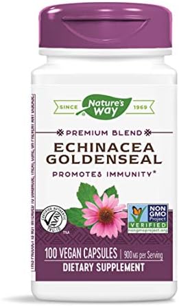 Nature's Way Premium Blend Echinacea Goldenseal 900 mg per serving 100 Vcaps
