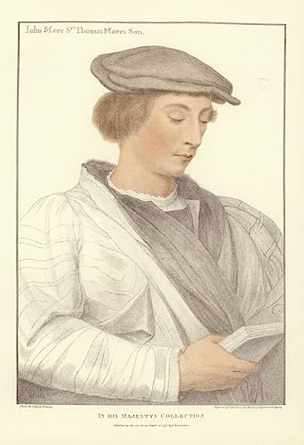 Tableau sur toile John More par Hans Holbein pour décoration salon 60x90cm