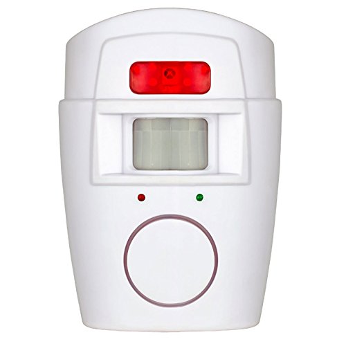 Tech Traders ® Wireless Pir Motion Sensor Alarm + 2 Remote Controls Shed Home Garage Caravan