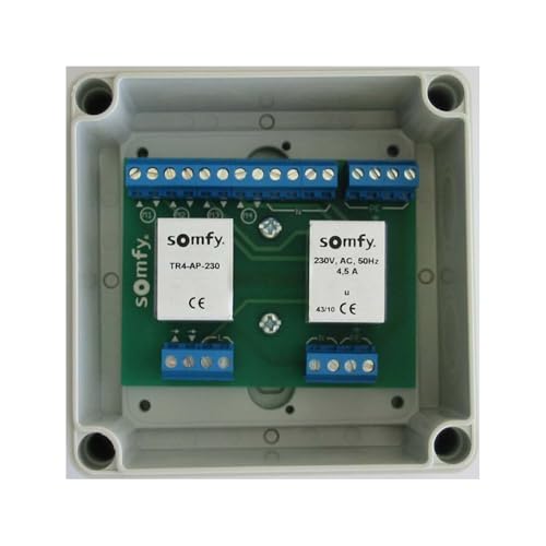 Somfy Relais de séparation TR4-AP-230 pour commander 4 volets roulants ensemble