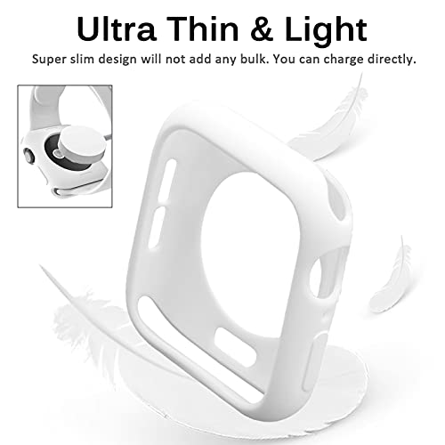 Miimall Compatible For Apple Watch 42Mm Case Series 2 & 3 Cover Case, Ultra-Thin Protective Iwatch Bumper Cover Case For Apple Watch 42Mm White #TOP2
