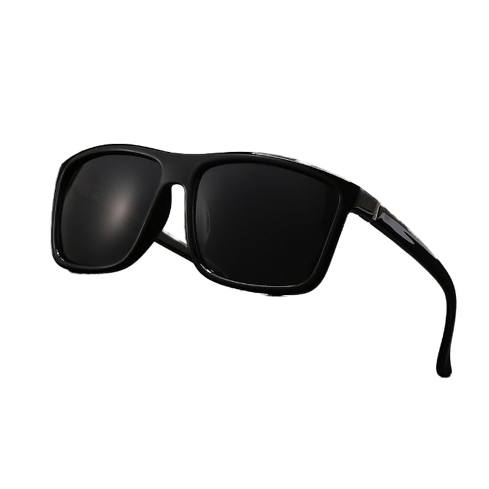 MEIION BITEVIEW | POLARISIERTE PREMIUM-BRILLE FÜR ANGLER Ultraleichte Polarisierte Sonnenbrille Herren & Damen UV400 Schutz, Rechteckiger Rahmen für Sport & Freizeit