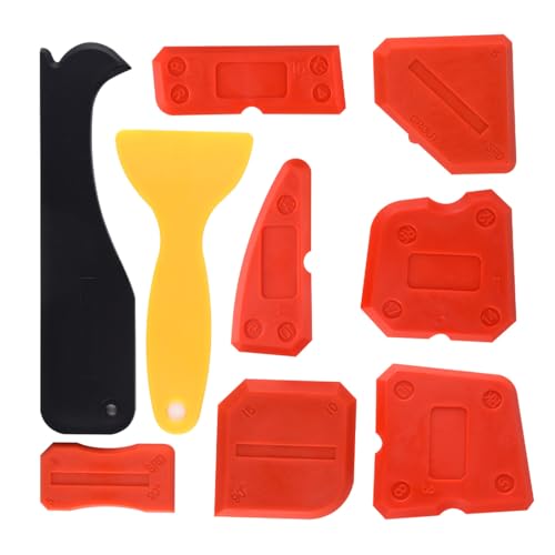 EYVRPAU Set de 9 Aplicador y Limpiador de Silicona, Quita y Eliminador de Silicona, Juntas Azulejos, Herramienta para Juntas Perfectas, Renovador de Juntas