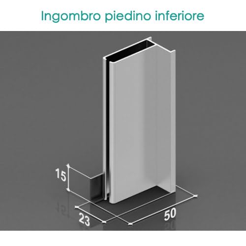 Zanzariera a Rullo Verticale con Catenella | Zanzariera per Finestra e Porte-finestre | con Rete in Fibra di Vetro | Antivento | Istruzioni in Italiano | Personalizzabile | Made in Italy