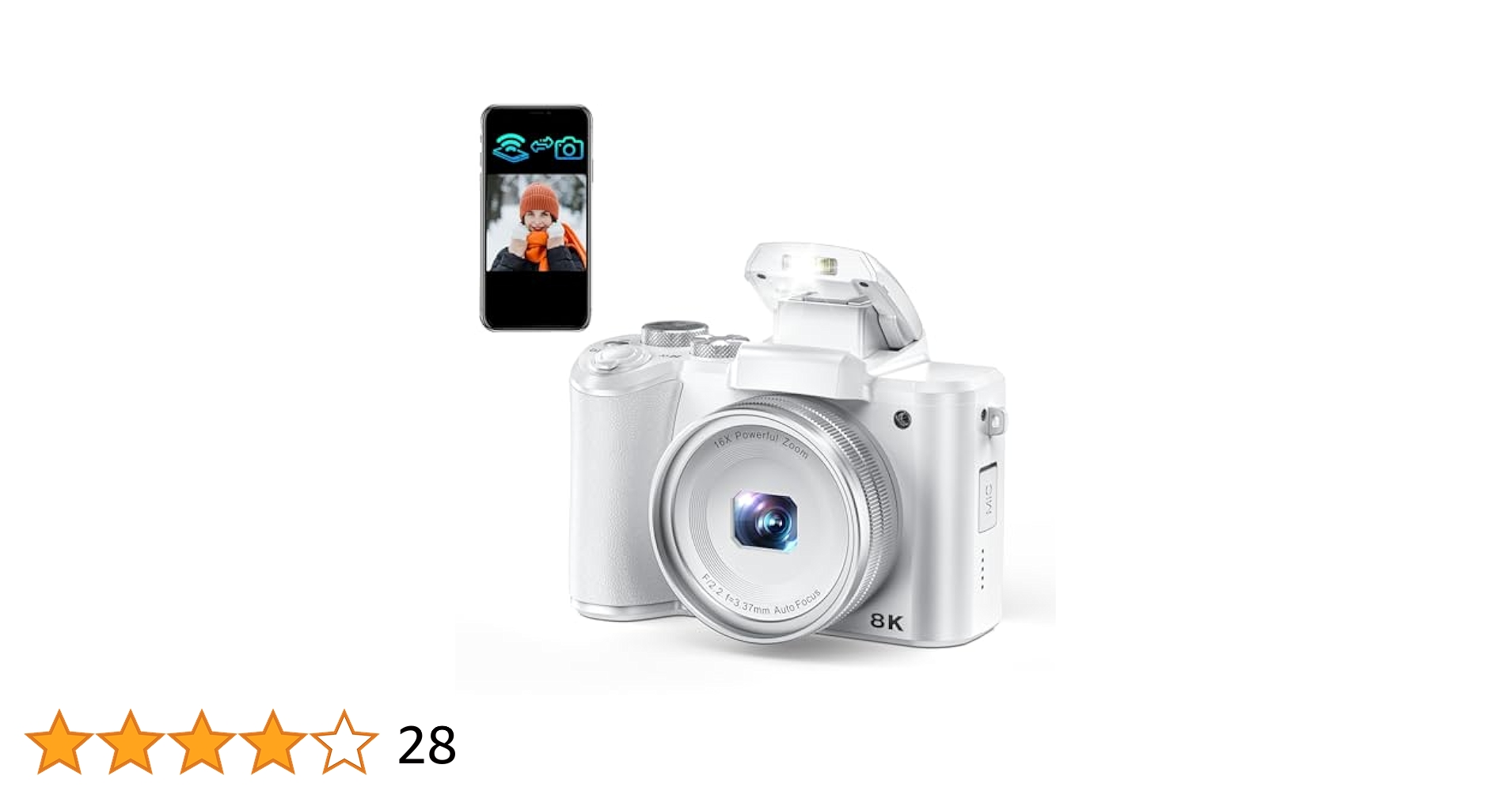 8K 8800万画素 デジカメ スマホに送れる有効画素4800万 6軸手ぶれ補正 Amazon | 8K デジカメ 8800万画素 スマホに送れる デジタル