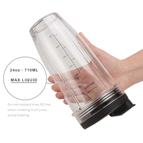 2 Pack Copas de Licuadora para Ninja 24oz miniatura 5