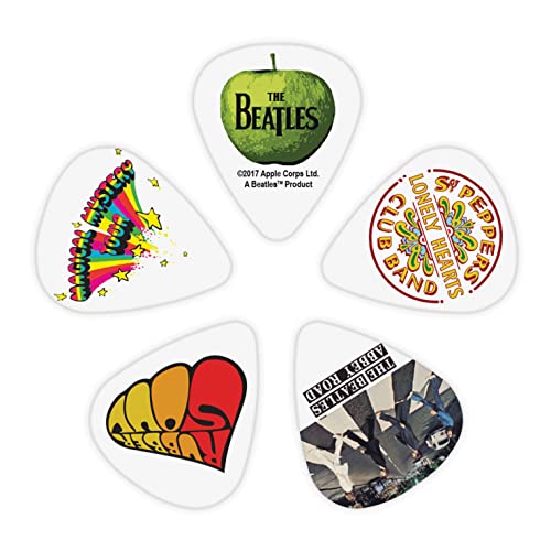 Planet Waves 1CWH4-10B3 Beatles Pack de 10 Médiators Moyen Albums - Les Beatles, Paul McCartney, John Lennon, RIngo Starr, George Harrison Planet Waves 1CWH4-10B3 Beatles Pack de 10 Médiators Moyen Albums – Image 3