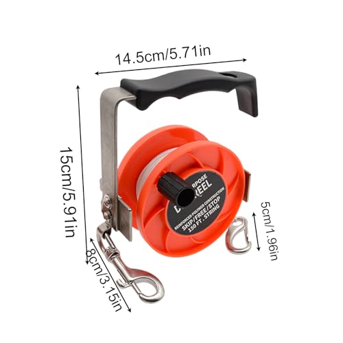 Carrete de buceo ergonómico para evitar enredos bajo el agua 7