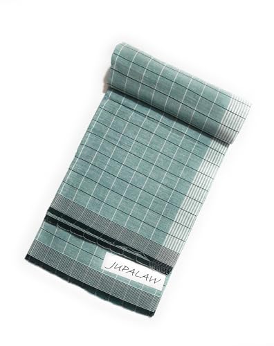 Image of 100% Pure Cotton Checked Fancy 2mts lungi,