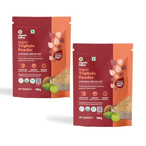 Image of Organic Tattva Triphala Powder 100g, For Gastro Intestinal Wellness, 2 Pack