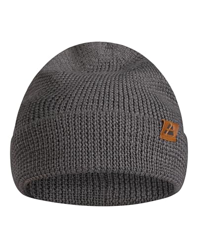 DANISH ENDURANCE Gorro Beanie De Lana Merina Para Hombre Y Mujer, Suave Y Elástico, Con Materiales Reciclados (Gris)