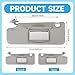 Pair of Left and Right Sun Visor with Holders for Chevrolet Sonic 2012-2020, for Spark 2011-2022 Interior Sunshade Replacement