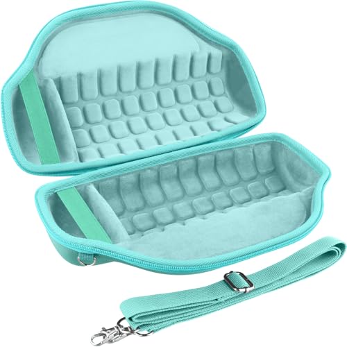 Image of co2CREA Case for JBL Charge 6 Portable Bluetooth Speaker, Mint Green | High-Density Foam Padding, Reinforced Handle, Detachable Shoulder Strap, Compact Lightweight Design, Dust Protection