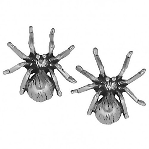 Corinna-Maria 925 Sterling Silver Spider Earrings Studs Tiny Mini Tarantula Stainless Steel Posts Backs