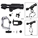 PLUSINNO Telescopic Fishing Rod and Reel Combos Full Kit, Fishing Boat Rods Holder with Large Clamp