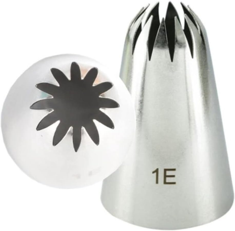 Baking Supplies Icing Piping Nozzles for Decorating Cake Baking Cookie Piping Nozzle Stainless Steel Pastry Tips Cake Decorating Tips Set(4PCS A)