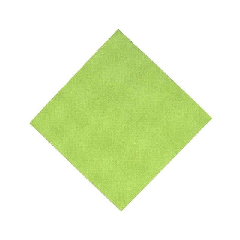 Serviettes Sun ouate uni Vert anis x40 - 38*38