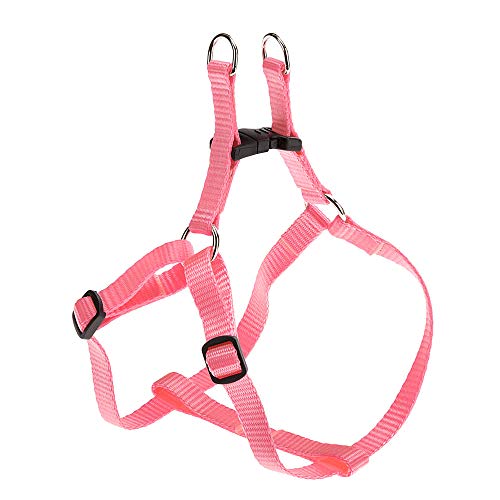 Ferplast Pettorina Cane Taglia Piccola EASY XS, Pettorina Gatto Regolabile, Facile da Indossare, 33-46 cm. Rosa