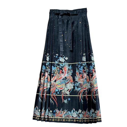 Cravate et jupe Hanfu taille haute amincissante coupe en A