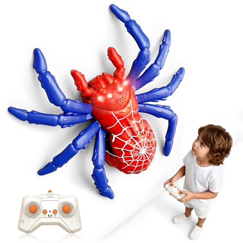 HUIJUTCHEN Remote Control Wall Crawling Spiders Gecko 360Rotating