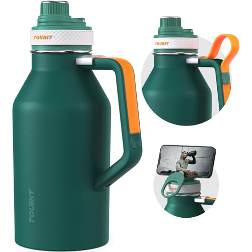 TOURIT 64oz Insulated Water Bottle Stainless Steel