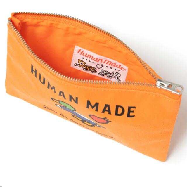 Amazon.co.jp: HUMAN MADE BANK POUCHORANGE ポーチ : ファッション