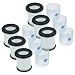 vhbw 6x Filter compatible with Inse S6P, S6T, S6, N5S, S6 PLUS Vacuum Cleaner - HEPA filter Black White