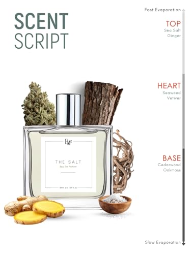 Image of EM5 The Salt EDP Perfume for Men | Marine Woody Salty Aromatic Fragrance | Strong and Long-Lasting Eau De Parfum Spray | Luxury Gift for Him 50ml