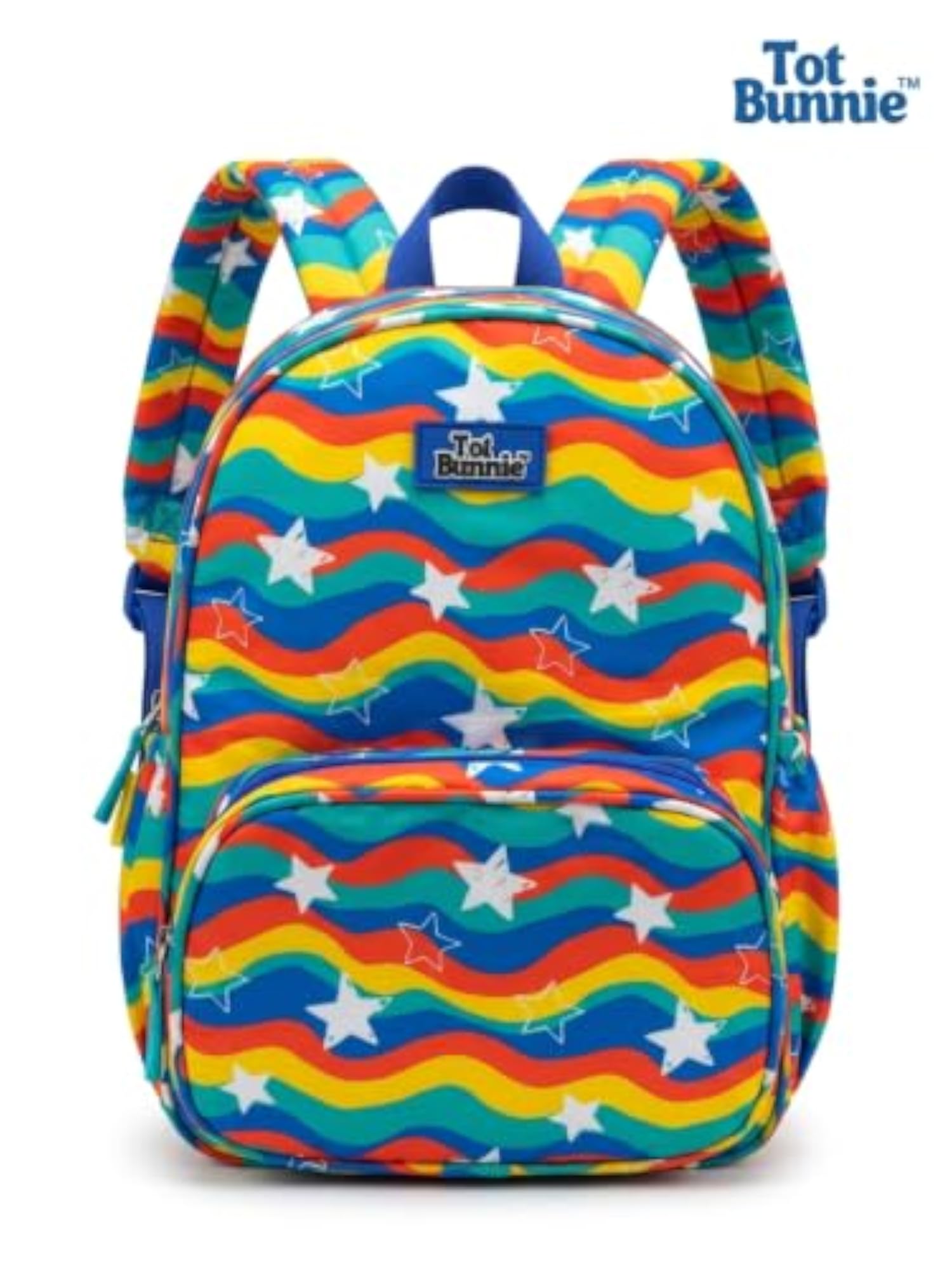 Kids Rainbow Waves & Stars Print Backpack, Age 2 to 5 Years