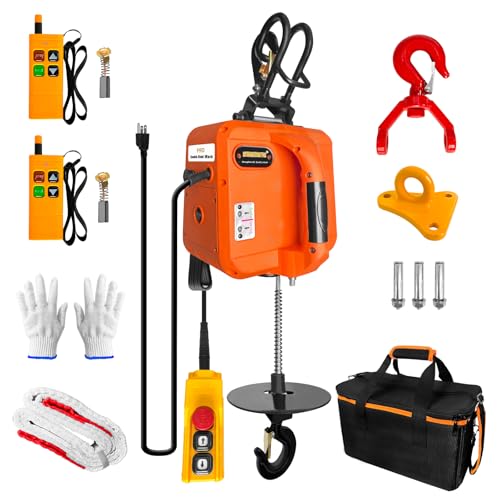 SENKEYFE PRO Power Electric Portable Hoist Winch 1100LBS, 30FT Electric