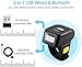 Eyoyo 1D Wireless Ring Barcode Scanner, Compatible with Bluetooth Function & 2.4GHz Wireless & Wired Connection, Portable Wearable Mini Finger Bar Code Reader Work with Windows, Mac OS, Android 4.0+,