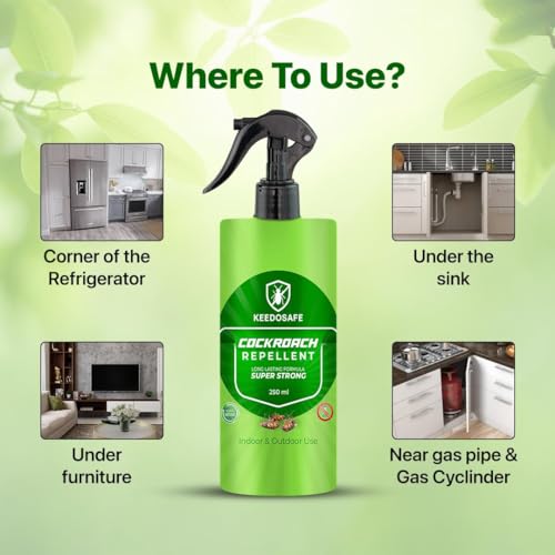 Image of Cockroach Repellent 250ml | Herbal | Odourless | Kitchen
