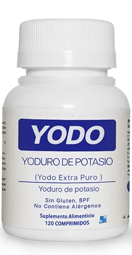 YODO | 120 comprimidos de iodo puro de alta dose e fácil de engolir | iodo suplemento de 225 mcg | Produzido na Itália
