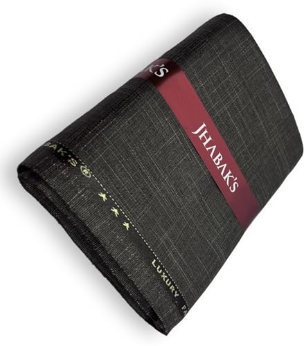 Image of JHABAK'S Unstitched Viscose Rayon Self Design Trouser Fabric - 1.30 Meter