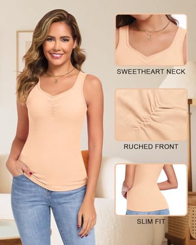 Image of Thermal Underwear Tank Top Fleece Shirt Cami Sleeveless Thermal Top Warm Undershirt Base Layer Women Cold Weather