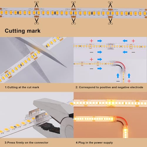 Kit Cinta LED Flexible 24V 10m Luz Blanco Cálido 3000K miniatura 7