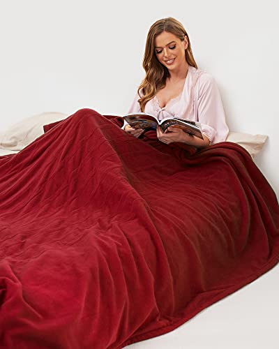 image for YAKEE Heated Blanket, Electric Blanket Twin Size 62