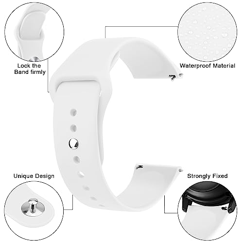 Image of Tobfit 22mm Watch Band Strap with Rust Free Button Compatible with Noise ColorFit Ultra /Ultra 2, Vision, Caliber, Pro 3 (Watch Not Included), Soft Smartwatch Straps for Men & Women