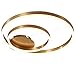 Produktbild Wohnzimmerlampe LED Deckenleuchte Esstisch Modern Dimmbar Fernbedienung, 2 Ring Design Schlafzimmerlampe Unterputz Gold Dekoration Wohnung Pendelleuchte Küche Büro Badlampe Deckenleuchten (60cm+40cm)