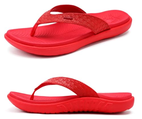 Fantastico supporto per l'arco: i sandali ortesi da donna utilizzano una suola spessa imbottita e un supporto per l'arco sagomato, che può aiutare ad alleviare la pressione e il dolore causati da dolore al piede, dolore all'arco, fascite plantare e altri problemi plantari correlati.
