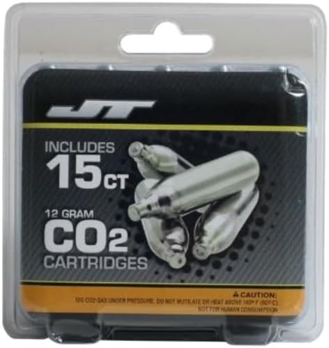 JT 12gram CO2 Cartridges - 15ct